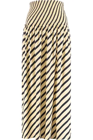 Tommy Hilfiger Nederdel, Dame, , S, Stribet A-line Midi Nederdel