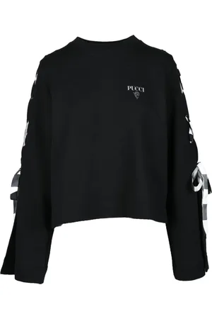 Emilio Pucci Sweathshirts & Hoodies, Dame, Sort, S, Bomuld, Sweatshirts Hoodies