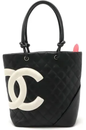 CHANEL Pre-owned, Dame, Sort, ONE SIZE, Tyl, Pre-owned Laeder chanel-tasker
