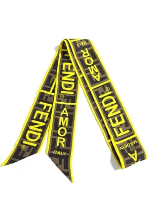 Fendi Pre-owned, Dame, Flerfarvet, ONE SIZE, Tyl, Pre-owned Silke trklaeder