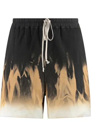 Rick Owens Shorts, Herre, Sort, S, Bomuld, Snøre Bermuda Shorts i Bomuldsblanding
