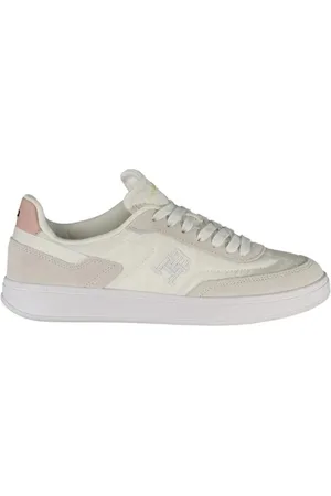 Tommy Hilfiger Sko, Dame, Hvid, 41 EU, Moderne sports sneakers med aftagelig indersål
