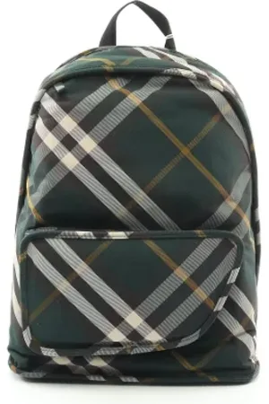Burberry Pre-owned, Dame, Grøn, ONE SIZE, Tyl, Pre-owned Stof rygsaekke
