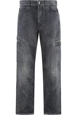Givenchy Jeans, Herre, Sort, W33, Bomuld, Cargo Jeans med Flere Lommer