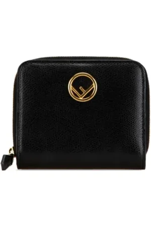 Fendi Pre-owned, Dame, Sort, ONE SIZE, Tyl, Pre-owned Laeder punge