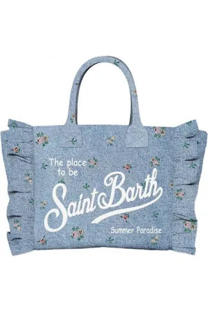 MC2 SAINT BARTH Taske, Dame, Blå, ONE SIZE, Uld, Blå Tasker til Stilfulde Outfits