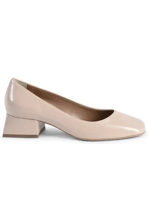 19V69 Italia Sko, Dame, Lyserød, 37 EU, Læder, Nude Læder Blokhæl Pumps