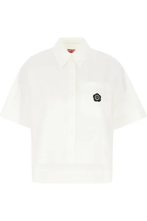 Kenzo Bluser & Skjorter, Dame, Hvid, 2XS, Uld, Stilfulde Skjorter Kollektion