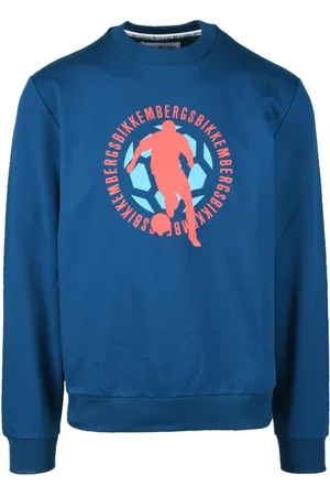 Bikkembergs Sweathshirts & Hoodies, Herre, Blå, 2XL, Bomuld, Sweatshirts Hoodies