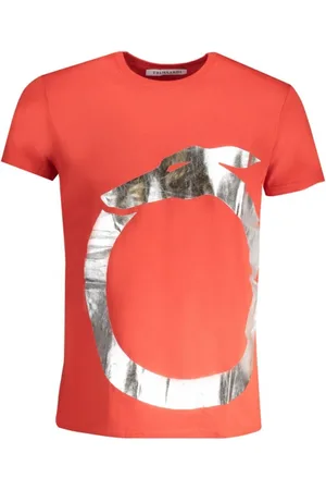 Trussardi Top, Herre, , L, Bomuld, Rød Bomuld Crew Neck T-Shirt