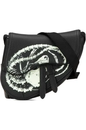 Dior Pre-owned, Dame, Sort, ONE SIZE, Uld, Pre-owned Laeder crossbody-tasker