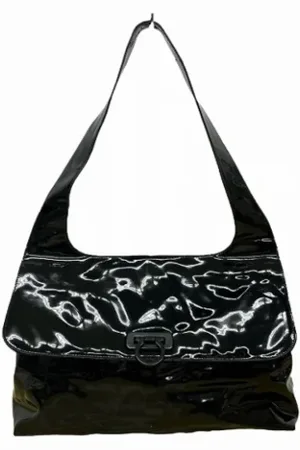 Salvatore Ferragamo Pre-owned, Dame, Sort, ONE SIZE, Uld, Pre-owned Laeder skuldertasker