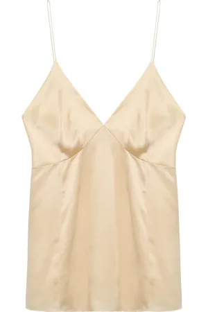 Khaite Top, Dame, , XS, Silke Top med Sideslidser