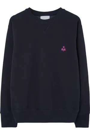 Isabel Marant Sweathshirts & Hoodies, Herre, Blå, S, Marineblå Broderet Sweater