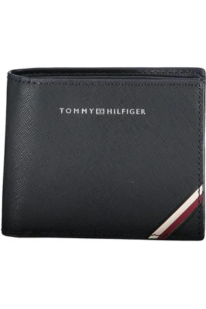 Tommy Hilfiger Tilbehør, Herre, Blå, ONE SIZE, Læder, Blåt læder herre pung