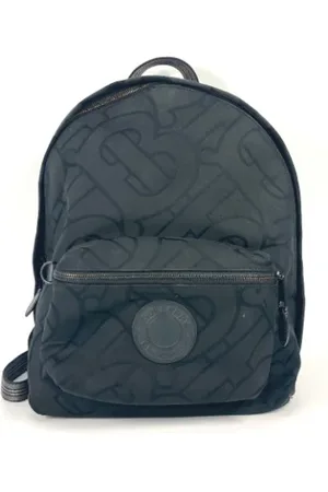 Burberry Pre-owned, Dame, Sort, ONE SIZE, Bomuld, Pre-owned Bomuld rygsaekke