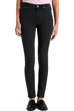 Lee Jeans, Dame, Sort, W29 L33, Uld, Quiltet skuldertaske & Skinny Fit Jeans