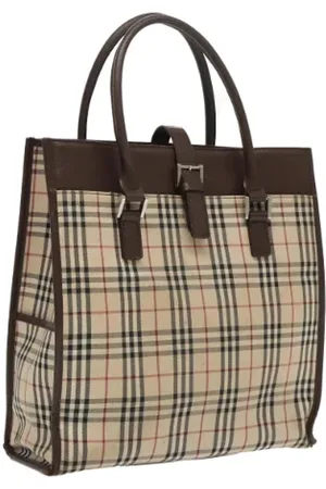 Burberry Pre-owned, Dame, , ONE SIZE, Tyl, Pre-owned canvas håndtasker