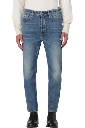 Golden Goose Jeans, Herre, Blå, W31, Uld, Slidte Slim Fit Jeans