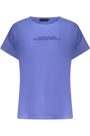 North Sails Top, Dame, Blå, S, Uld, Blå præget logo T-shirt