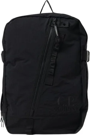 C.P. Company Taske, Herre, Sort, ONE SIZE, Uld, Sort rygsæk med flere rum