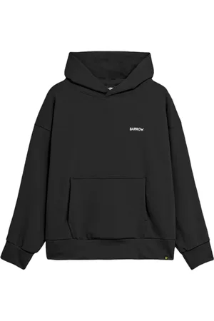 BARROW Sweathshirts & Hoodies, Herre, Sort, XS, Bomuld, Sort hættetrøje med Teddy design
