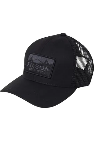 Filson Tilbehør, Herre, Sort, ONE SIZE, Uld, Sort Truck Cap Hat Stilfuldt Tilbehør