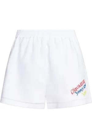 Dsquared2 Shorts, Dame, Hvid, S, Linned, Linnedshorts kapsel Summer Lovers