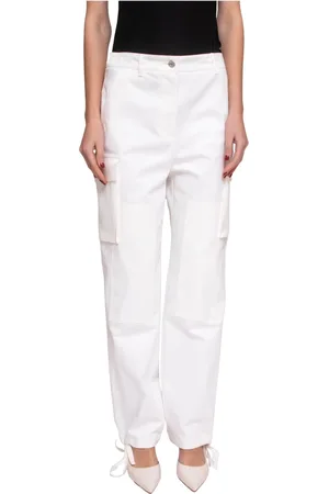 Moschino Bukser, Dame, Hvid, 2XS, Uld, Stilfulde bukser til kvinder