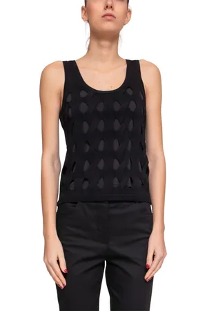 Pinko Top, Dame, Sort, S, Fletstrik til kvinder