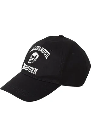 Alexander McQueen Tilbehør, Herre, Sort, M, Bomuld, Broderet Skull Baseball Cap