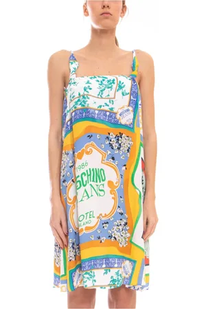 Moschino Kjole, Dame, Flerfarvet, XS, Elegant Crepe Kjole