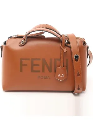 Fendi Pre-owned, Dame, Brun, ONE SIZE, Uld, Pre-owned Laeder hndtasker