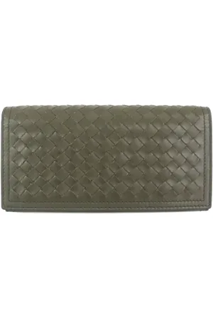 Bottega Veneta Pre-owned, Herre, Grøn, ONE SIZE, Læder, Pre-owned Laeder punge