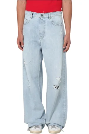 Golden Goose Jeans, Herre, Blå, W31, Bomuld, Vintage Distressed Jeans