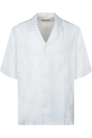 OFFICINE GENERALE Skjorte, Herre, Hvid, S, Uld, Hvid T-shirt til mænd Stilfuld