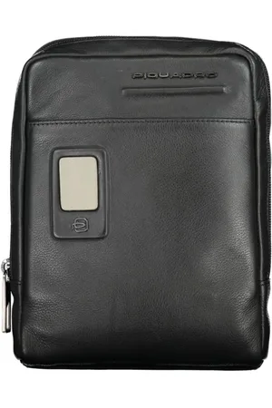 Piquadro Taske, Herre, Sort, ONE SIZE, Uld, Elegant sort læder skuldertaske