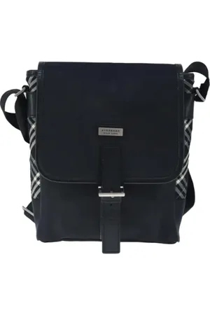 Burberry Pre-owned, unisex, Sort, ONE SIZE, Uld, Pre-owned Stof skuldertasker
