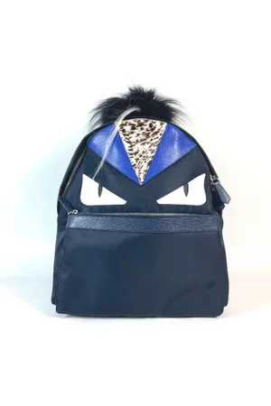 Fendi Pre-owned, Dame, Blå, ONE SIZE, Tyl, Pre-owned Stof fendi-tasker