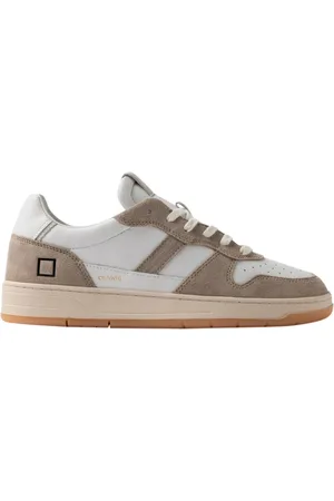 D.A.T.E. Sko, Herre, Flerfarvet, 43 EU, Bomuld, Vintage Calf Beige Sneakers