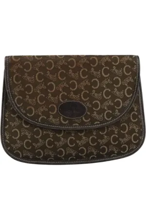 Céline Pre-owned, Dame, Brun, ONE SIZE, Tyl, Pre-owned Canvas clutches