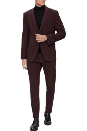 HUGO BOSS Jakkesæt, Herre, Brun, 2XL, Elegant Kjole til Kvinder