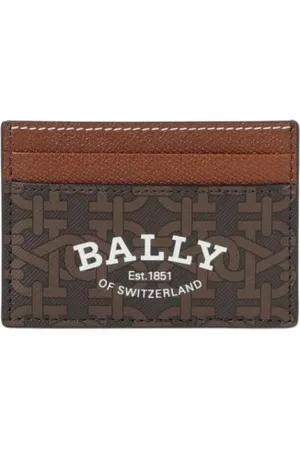 Bally Tilbehør, Herre, Brun, ONE SIZE, Læder, Brunt Læderkortholder