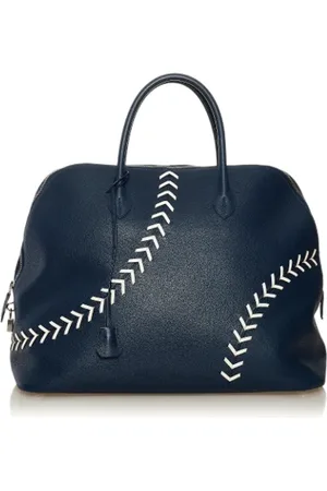 Hermès Pre-owned, unisex, Blå, ONE SIZE, Tyl, Pre-owned Laeder rejsetasker