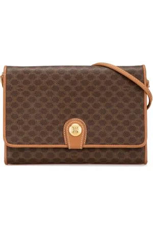 Céline Pre-owned, Dame, Brun, ONE SIZE, Uld, Pre-owned Stof crossbody-tasker