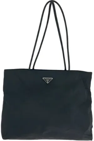 Prada Pre-owned, Dame, Sort, ONE SIZE, Nylon, Pre-owned Canvas totes