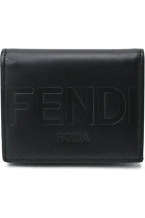 Fendi Pre-owned, Herre, Sort, ONE SIZE, Læder, Pre-owned Laeder punge