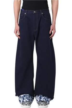 Burberry Jeans, Herre, Blå, W33, Klassiske Straight Leg Jeans