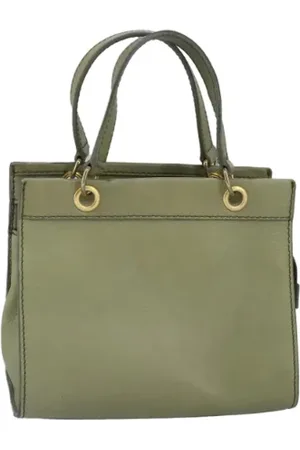 Céline Pre-owned, Dame, Brun, ONE SIZE, Tyl, Pre-owned Laeder celine-tasker