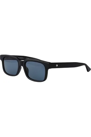 Montblanc Tilbehør, Herre, Sort, 54 MM, Uld, Stilfulde solbriller med model Mb0383S